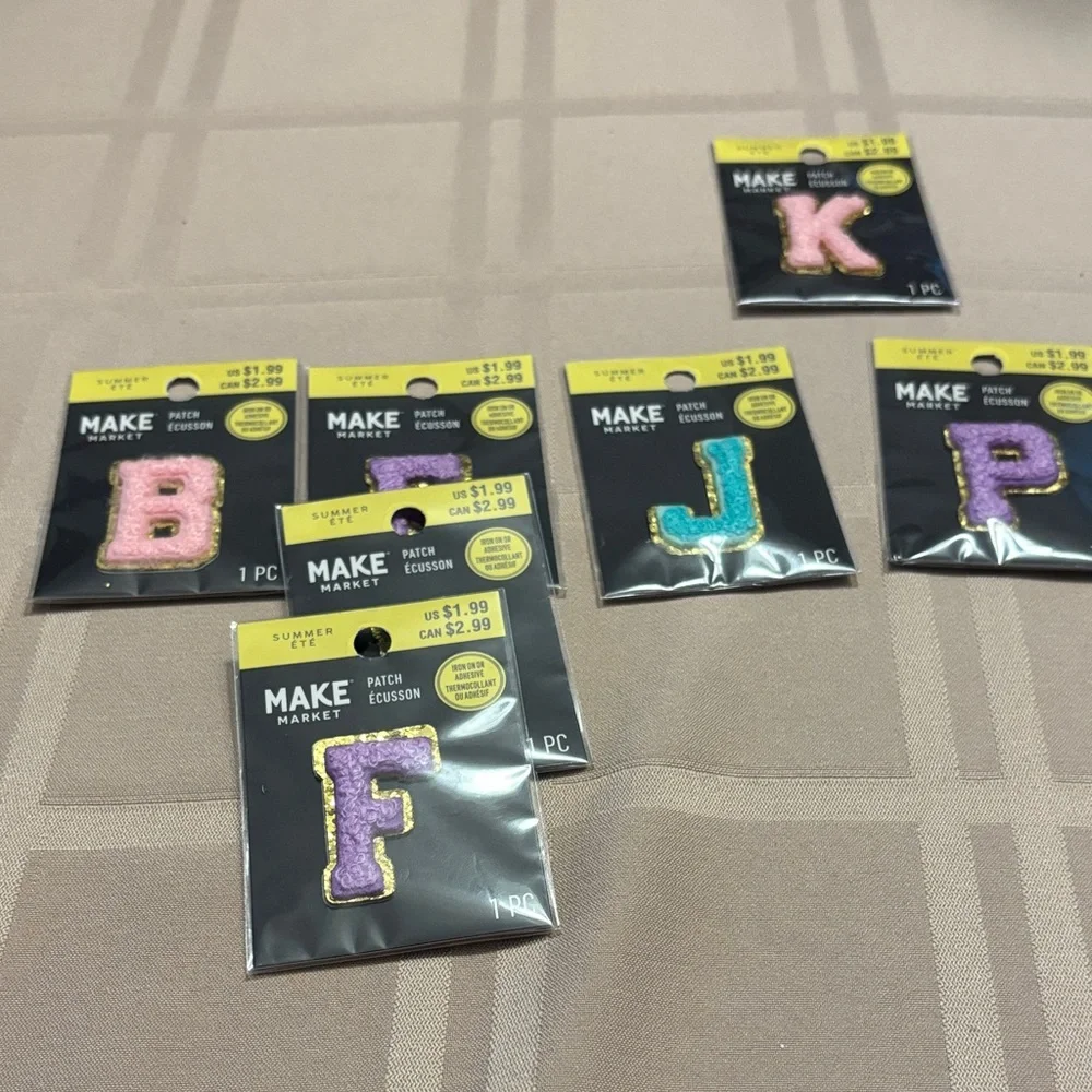Colorful Letter alphabetical patches